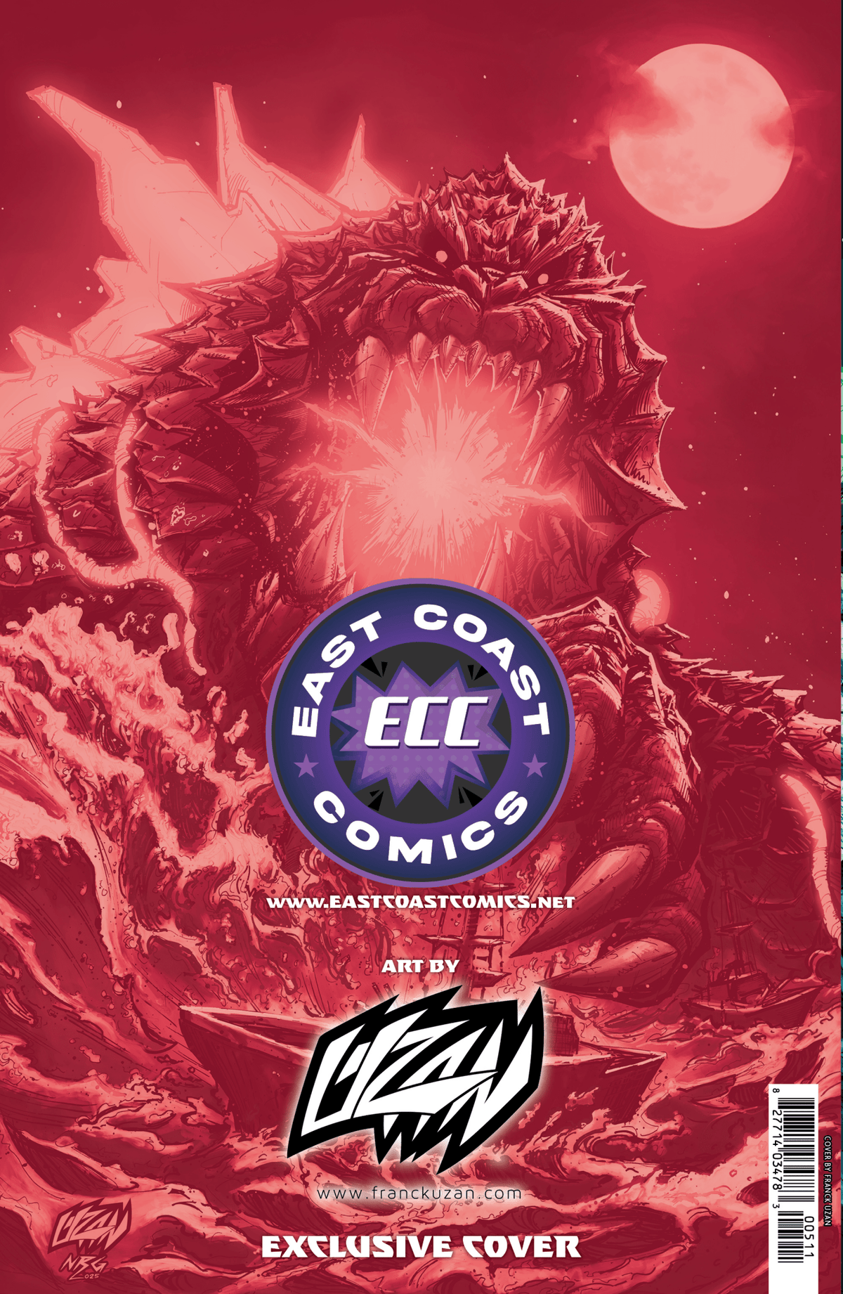 Godzilla [Kai - Sei Era] 1 - ECC Exclusive Franck Uzan Variant - East Coast Comics