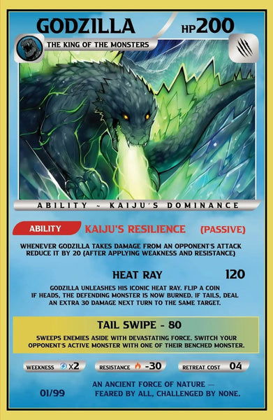 Godzilla Playing Card Variant