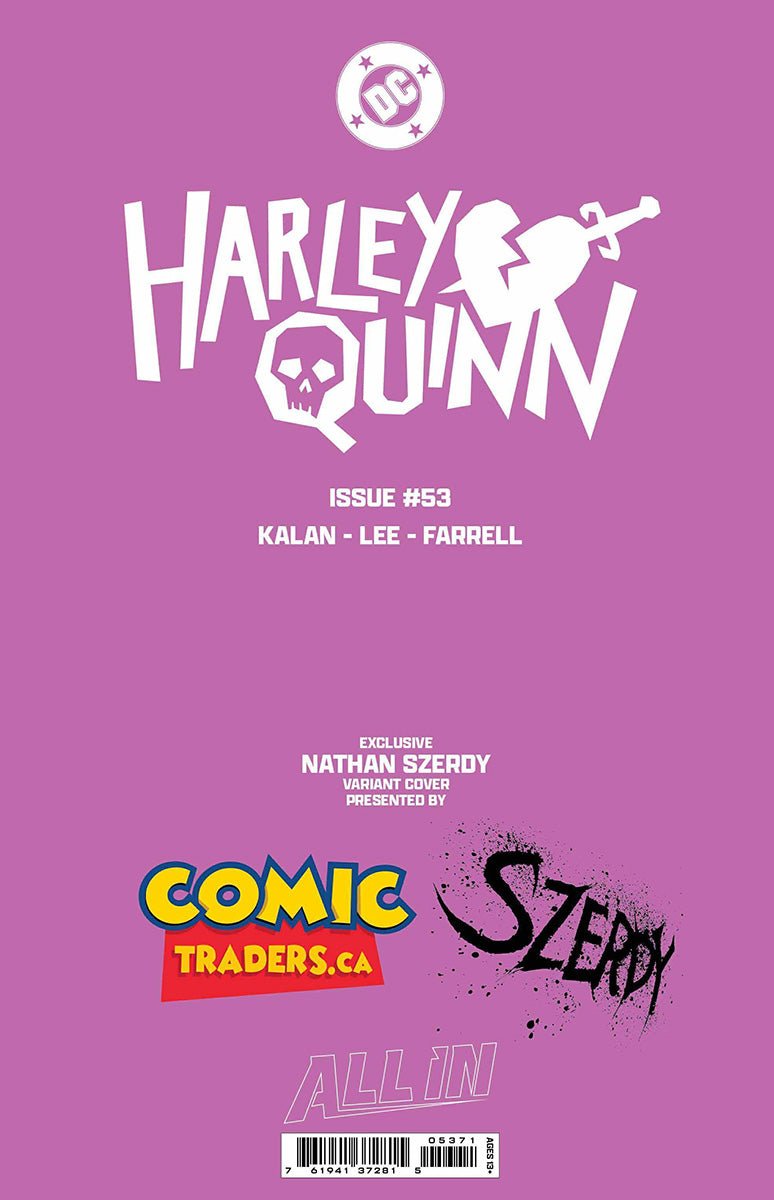 HARLEY QUINN 53 NATHAN SZERDY EXCLUSIVE VIRGIN VAR [09/03/2025] - East Coast Comics