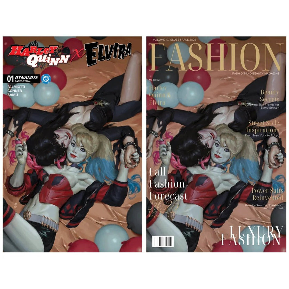 Harley Quinn x Elvira 1 - ECC Exclusive PXVX Bundle (10/01/25) - East Coast Comics