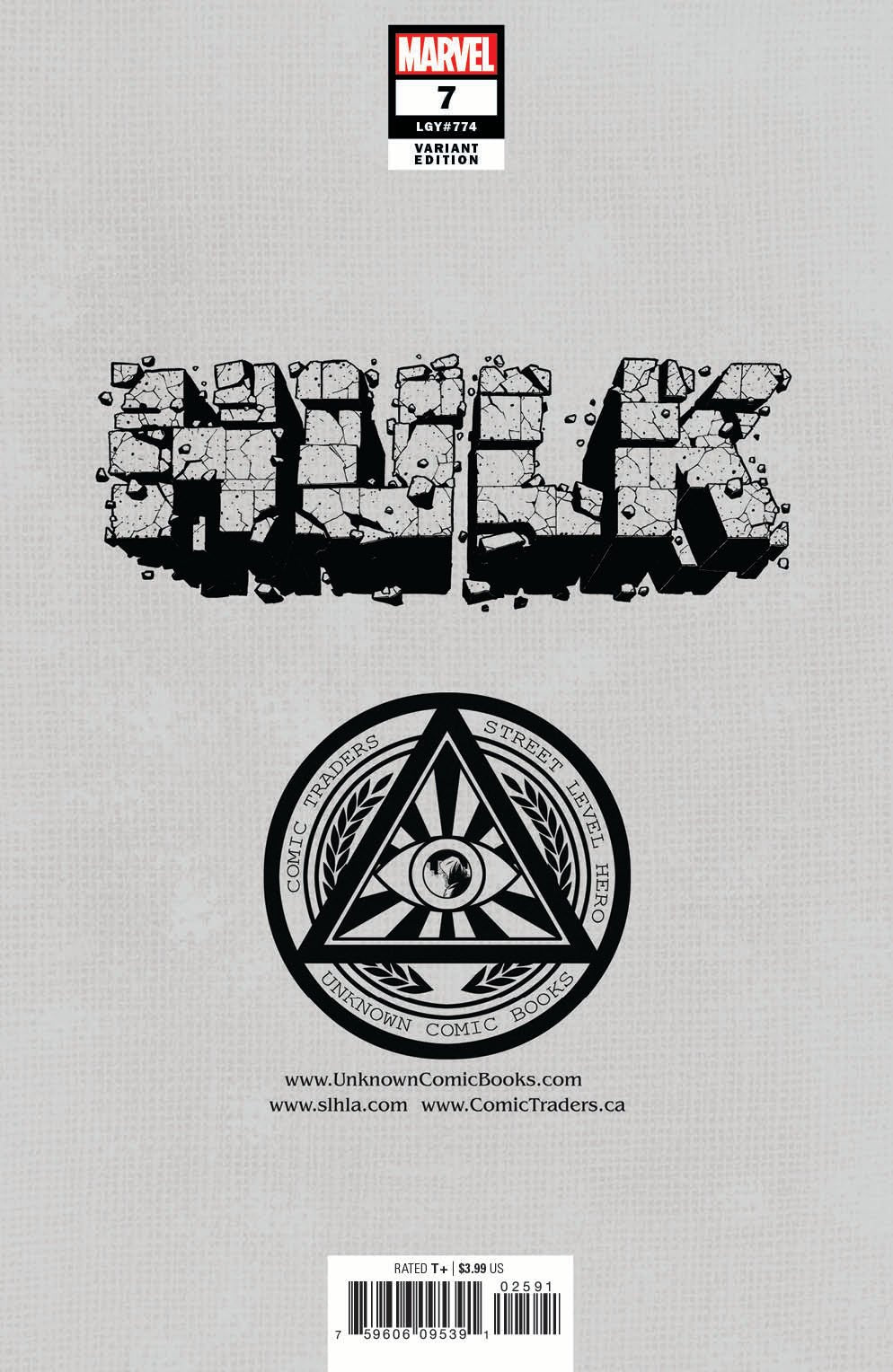 Hulk 7 Unknown Comics Jay Anacleto Exclusive Var (05/25/2022) - East Coast Comics