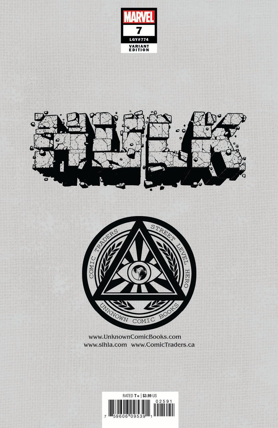 Hulk 7 Unknown Comics Jay Anacleto Exclusive Virgin Var (05/25/2022) - East Coast Comics