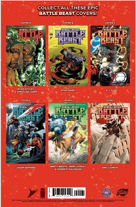 Invincible Battle Beast 4 FOIL - ECC Exclusive Franck Uzan Variant - East Coast Comics