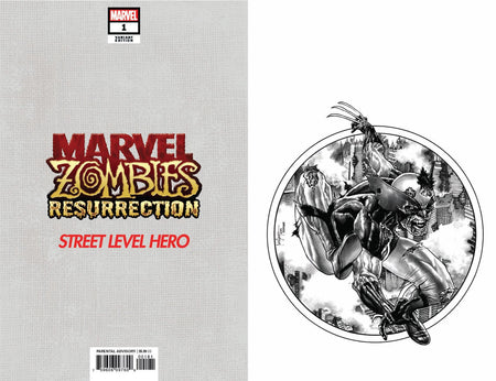 MARVEL ZOMBIES RESURRECTION 1 (OF 4) UNKNOWN COMICS MICO SUAYAN EXCLUSIVE B&W VIRGIN VAR (09/02/2020) - East Coast Comics