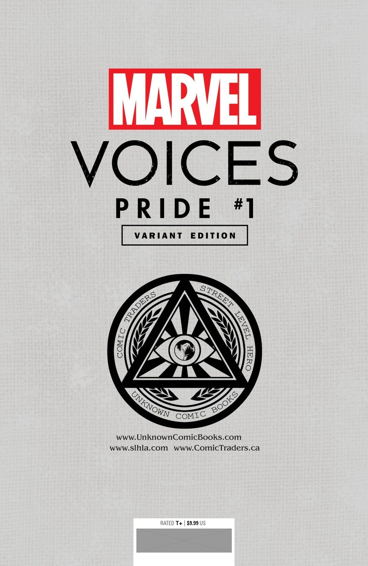Marvels Voices Pride 1 Unknown Comics Tyler Kirkham Exclusive Virgin Var (06/23/2021) - East Coast Comics
