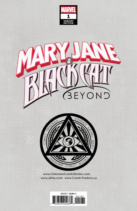 Mary Jane & Black Cat: Beyond 1 Unknown Comics Marco Turini Exclusive Virgin Var (01/26/2022) - East Coast Comics