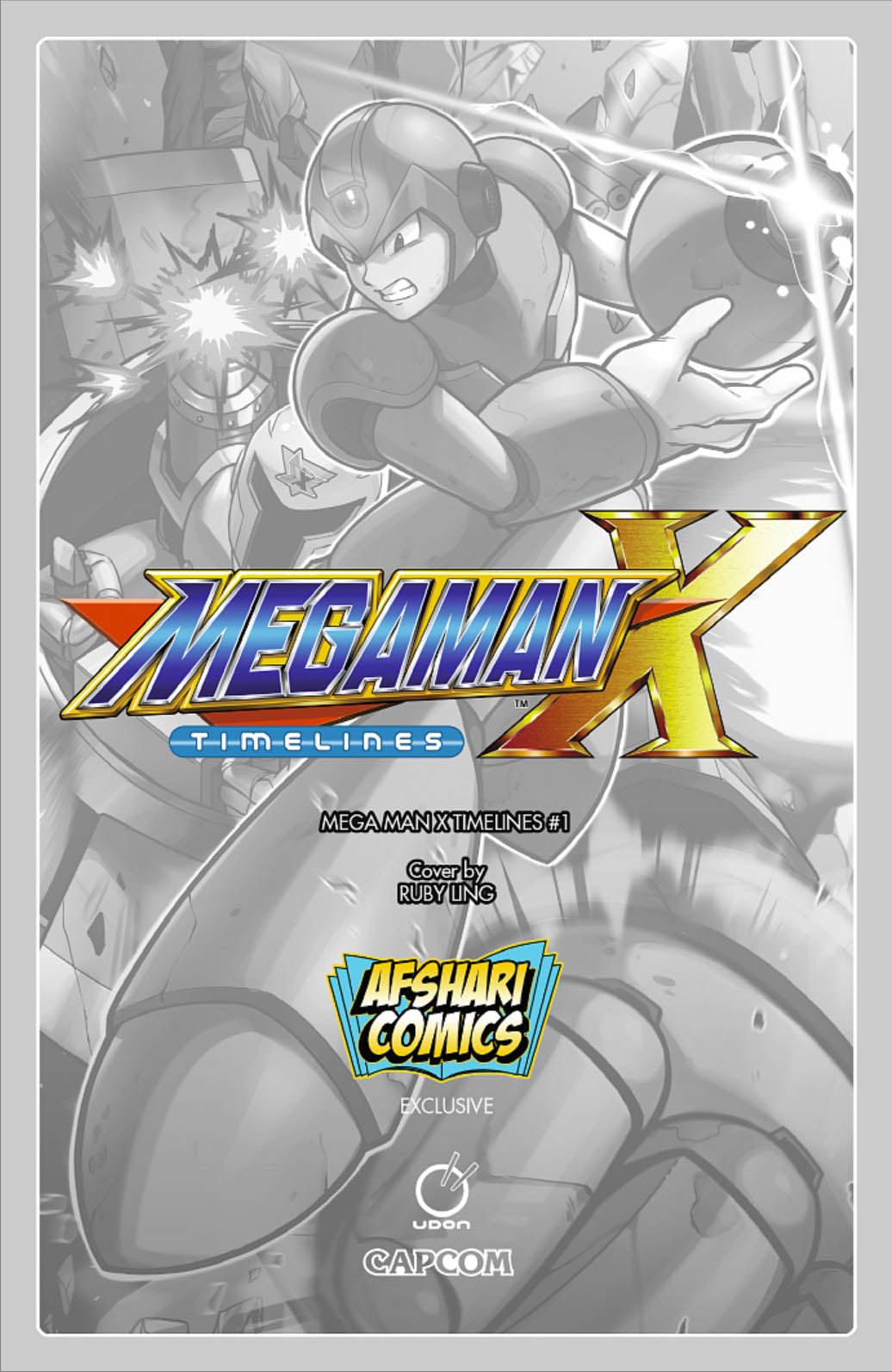 Mega Man X Timelines 1 Afshari Comics Exclusive - Ruby Ling ‘X’ Variant - East Coast Comics