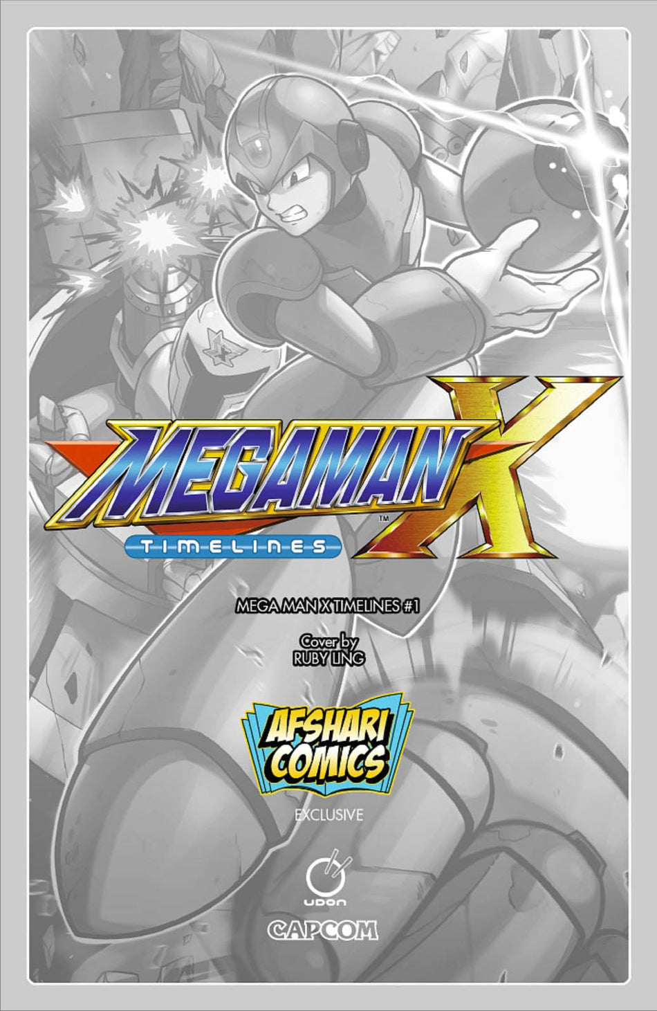 Mega Man X Timelines 1 Afshari Comics Exclusive - Ruby Ling ‘X’ Variant - East Coast Comics