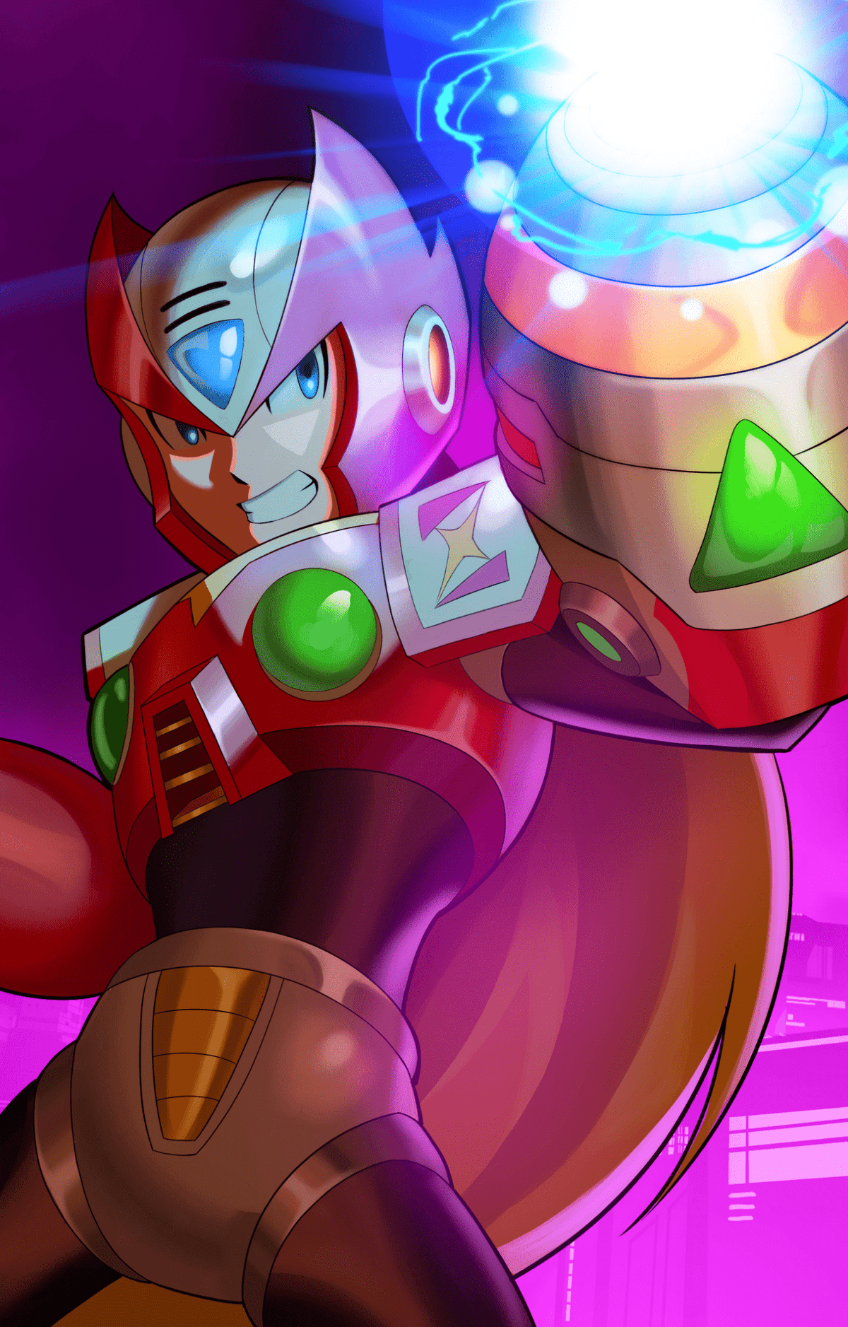 Mega Man X Timelines 1 - East Coast Comics Exclusive Santiago Venegas Variant - Zero Virgin - East Coast Comics