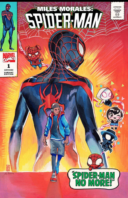 MILES MORALES: SPIDER - MAN 1 - Rain Gonzalez Black Saber Comics Exclusivecover - East Coast Comics