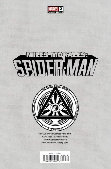 Miles Morales: Spider - Man 2 Unknown Comics Ben Harvey Exclusive Virgin Var (01/11/2023) - East Coast Comics