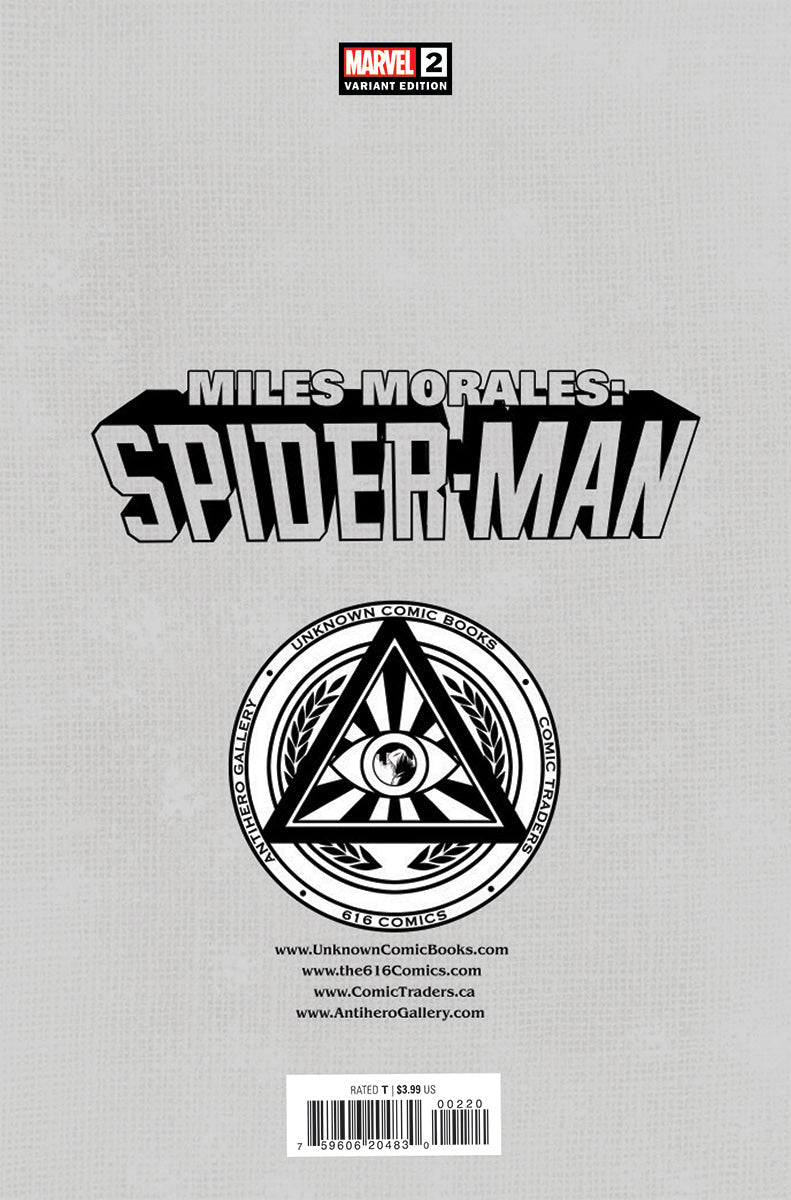 Miles Morales: Spider - Man 2 Unknown Comics Ben Harvey Exclusive Virgin Var (01/11/2023) - East Coast Comics