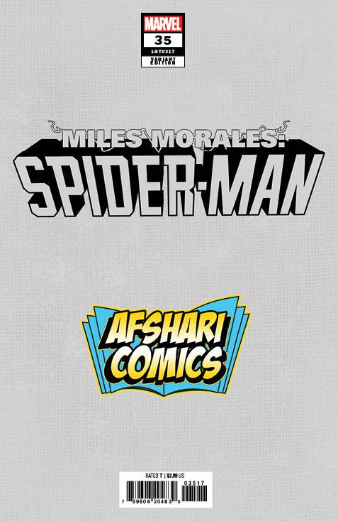 Miles Morales: Spider - Man 35 Leirix Li Variant - Afshari Comics Exclusive - East Coast Comics
