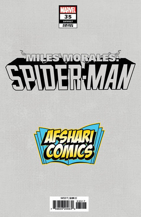 Miles Morales: Spider - Man 35 Leirix Li Variant - Afshari Comics Exclusive - East Coast Comics