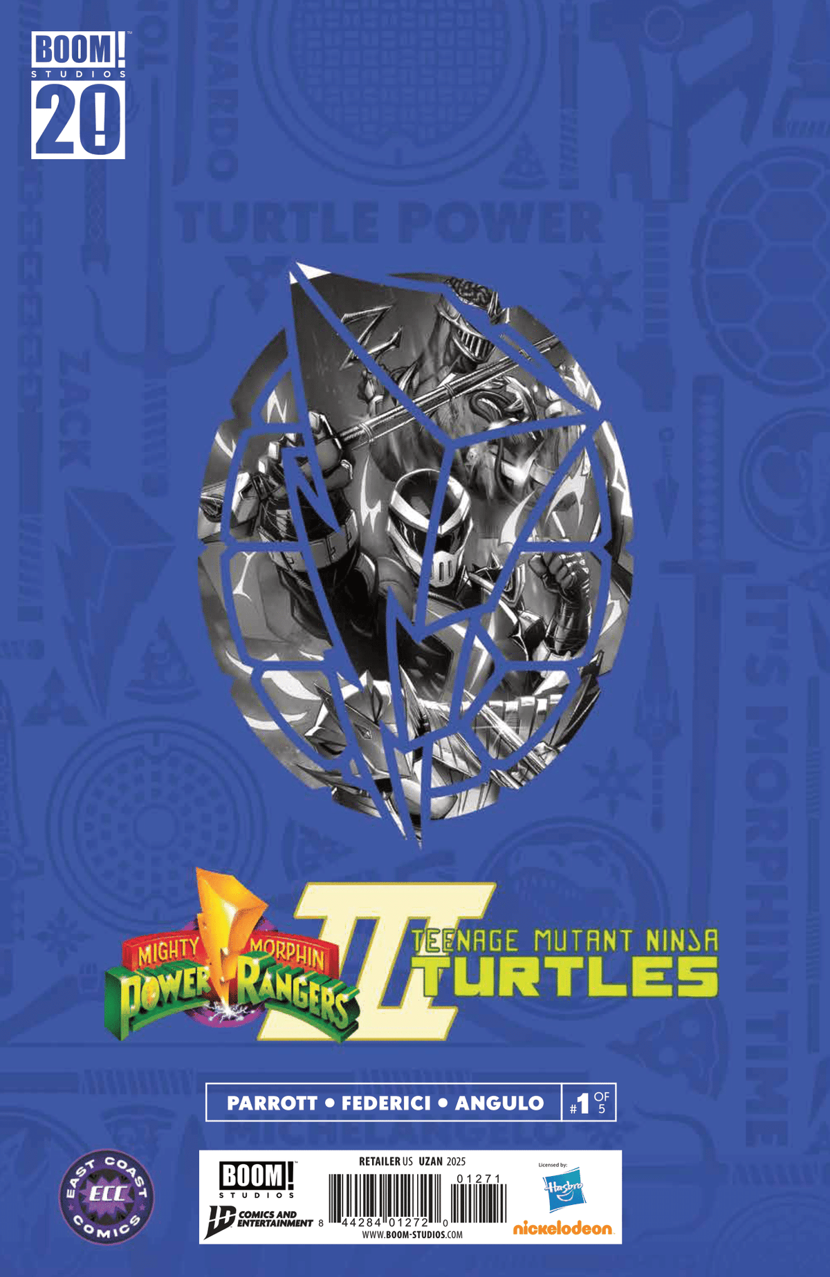 MMPR TMNT III 1 - ECC Exclusive Franck Uzan Variant Connecting Cover (August 2025) - East Coast Comics