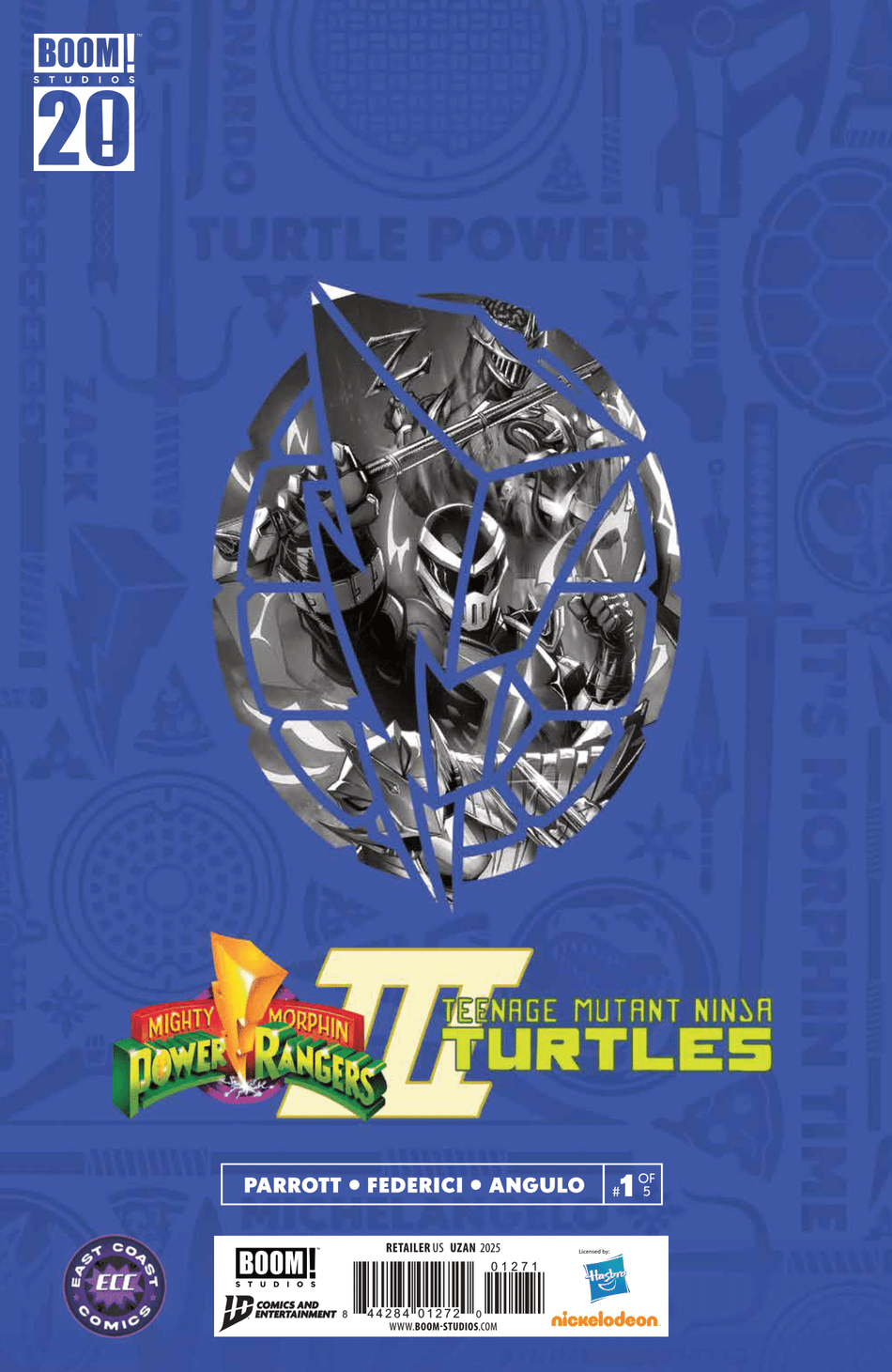 MMPR TMNT III 1 - ECC Exclusive Franck Uzan Variant Connecting Cover (August 2025) - East Coast Comics