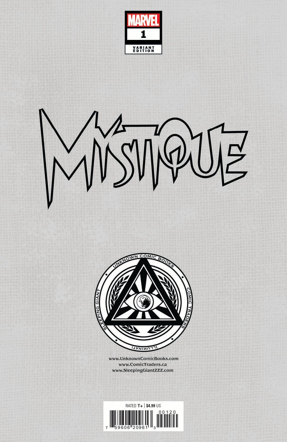 Mystique 1 Unknown Comics Kaare Andrews Connecting Cover Exclusive Virgin Var (10/16/2024) - East Coast Comics