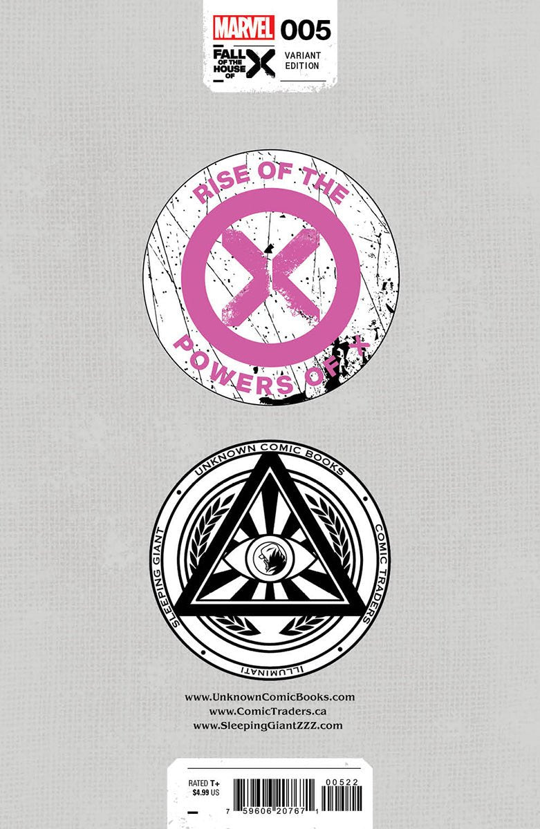 Rise Of The Powers Of X 5 Unknown Comics David Nakayama Exclusive Virgin Var [Fhx] (05/29/2024) - East Coast Comics