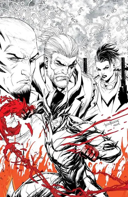 FIREBORN #1 CVR L TYLER KIRKHAM BLACK & WHITE & BLOOD VIRGIN VAR East Coast Comics