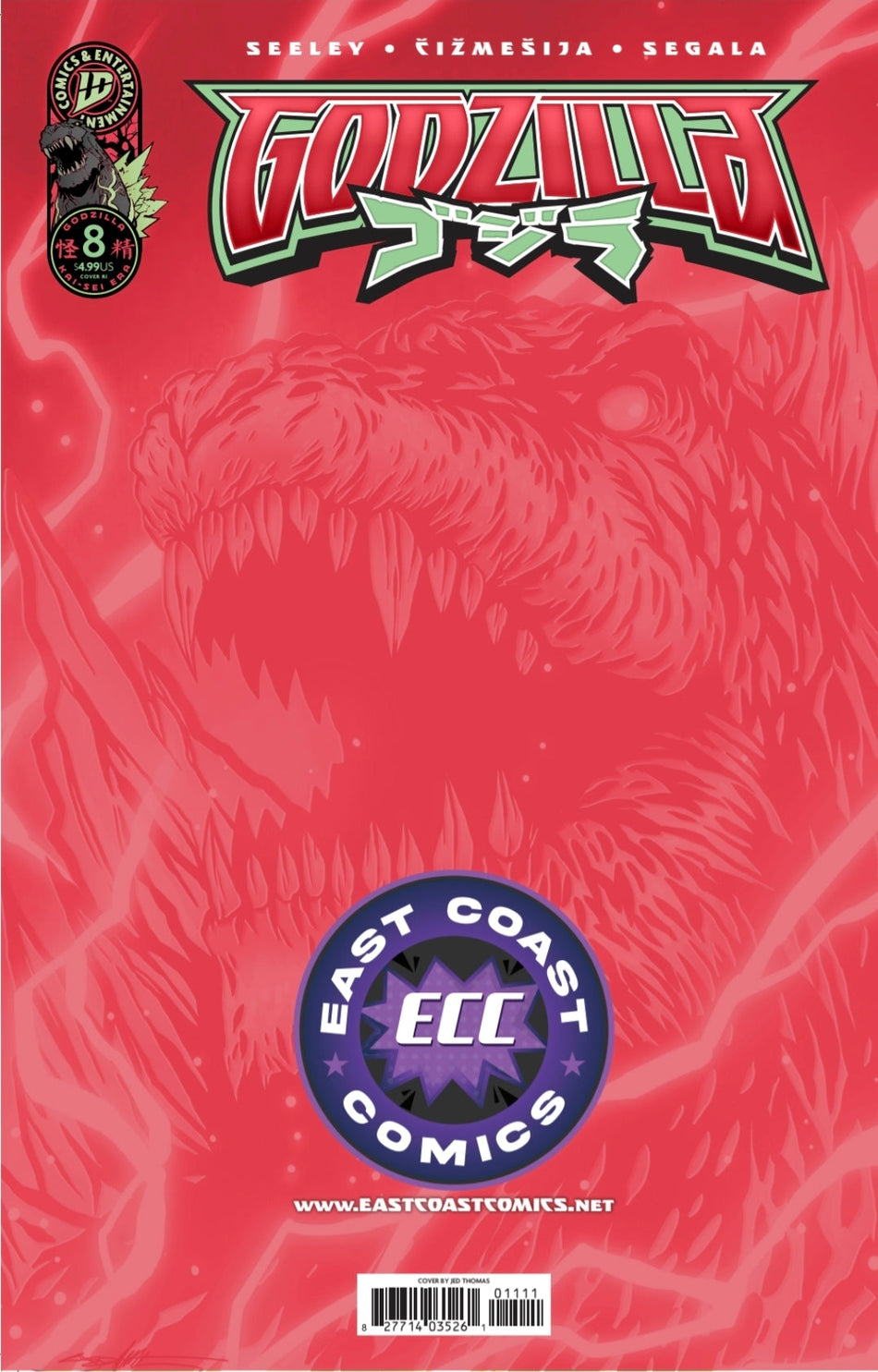 Godzilla [Kai-Sei Era] #8 - ECC Jed Thomas Trading Card Variant Exclusive (03/11/2026) East Coast Comics