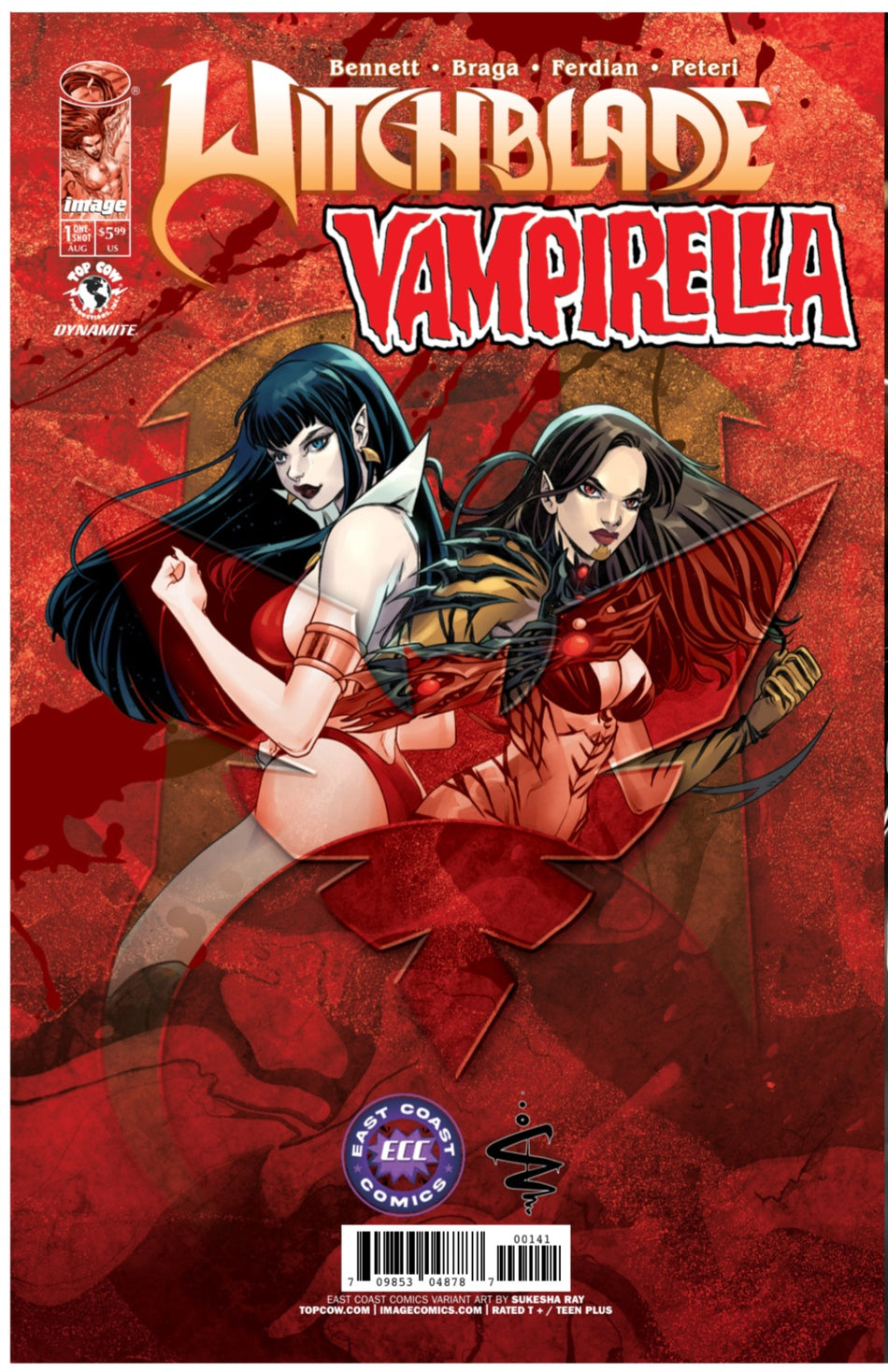 Witchblade Vampirella #1 - ECC Sukesha Ray Virgin Variant