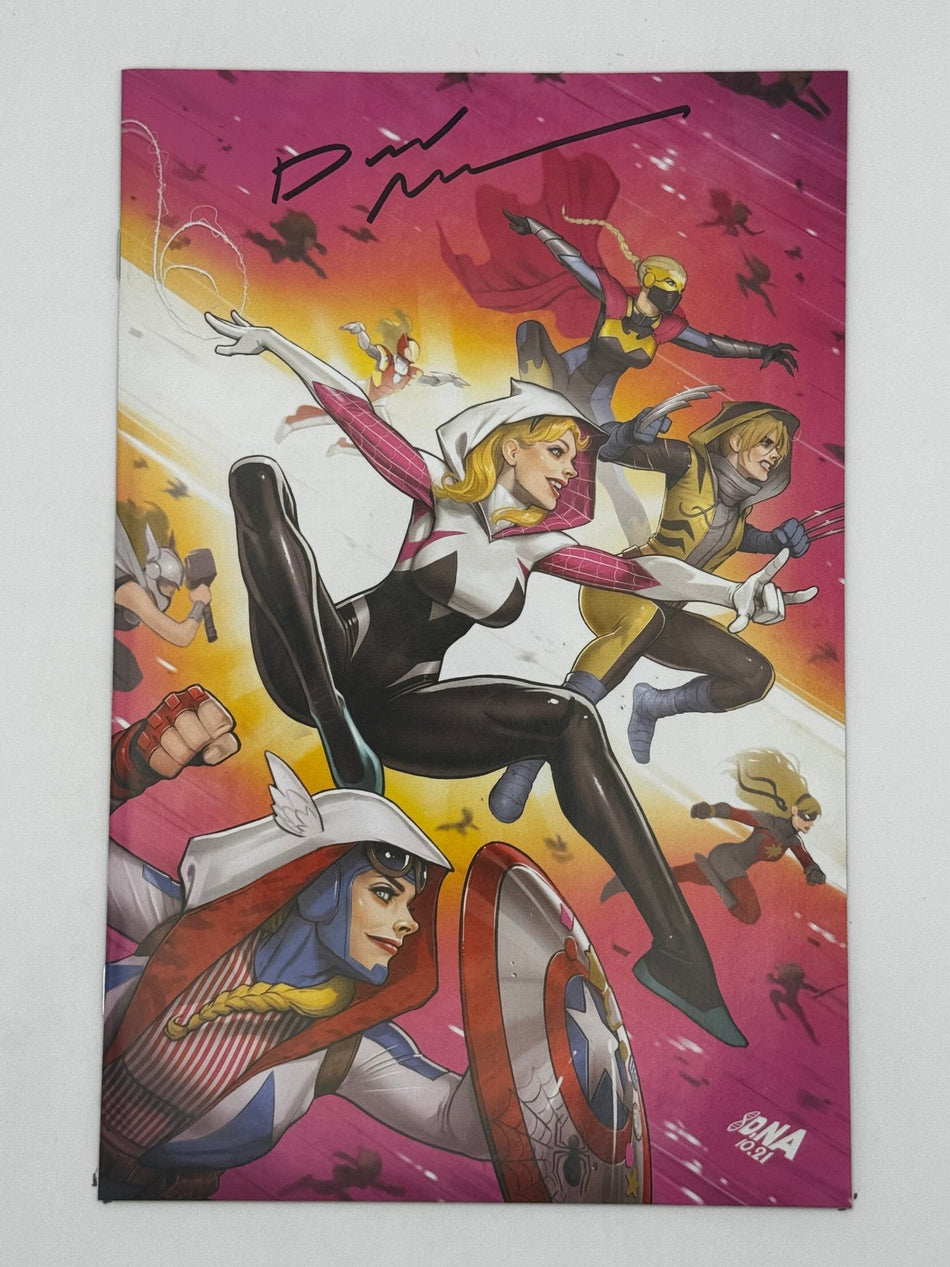 [Signed by David Nakayama] SPIDER - GWEN: GWENVERSE 1 Virgin DAVID NAKAYAMA EXCLUSIVE VAR (11/02/2022) - East Coast Comics