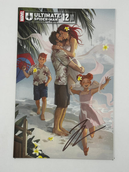 [Signed by Hickman] Ultimate Spider - Man 12 Unknown Comics Leirix Exclusive Var [INST] - East Coast Comics