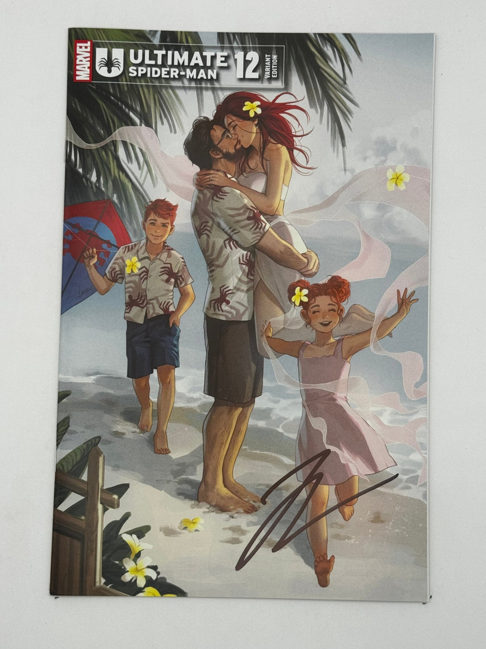 [Signed by Hickman] Ultimate Spider - Man 12 Unknown Comics Leirix Exclusive Var [INST] - East Coast Comics