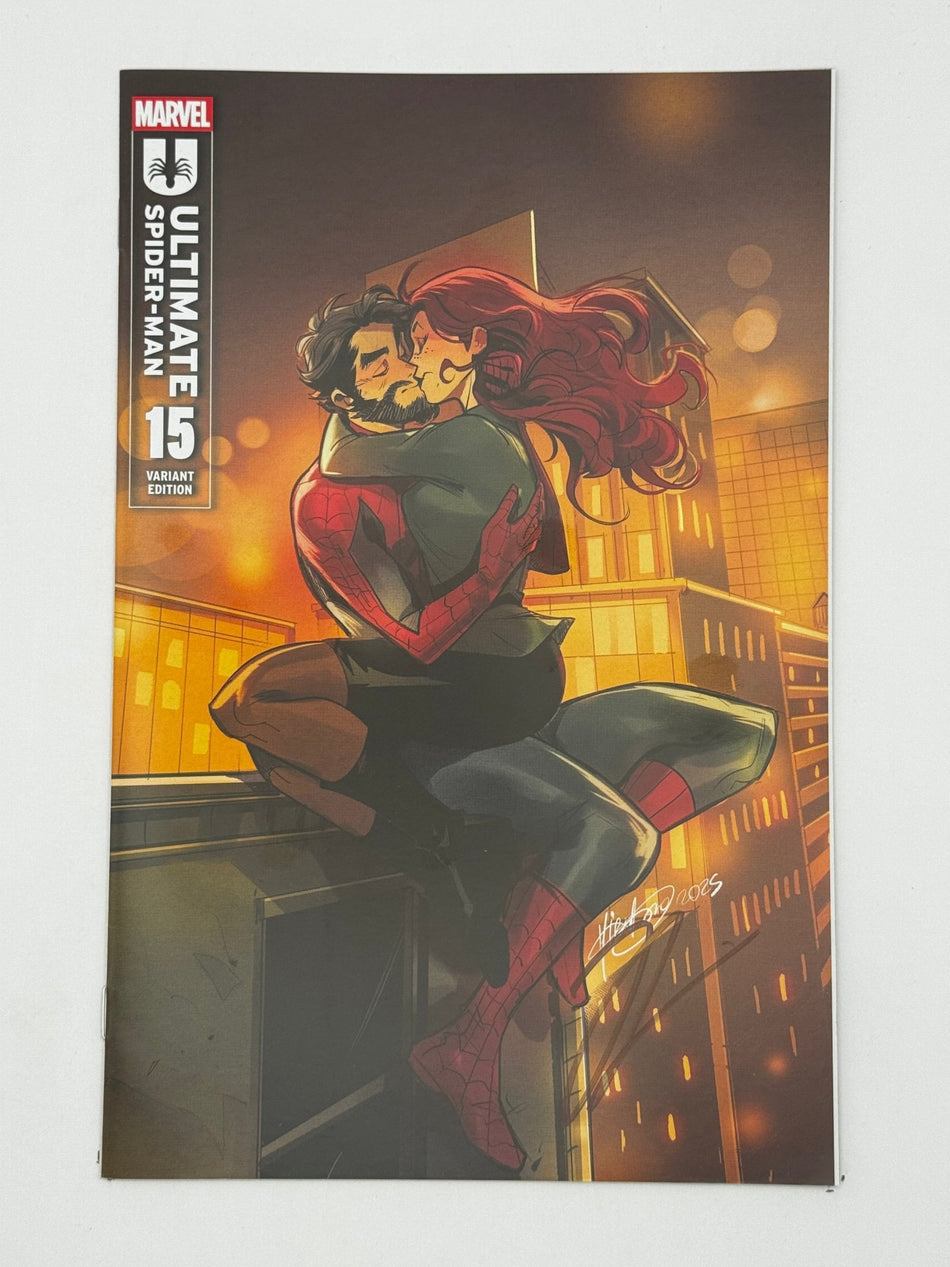 [Signed by Hickman] Ultimate Spider - Man 15 Unknown Comics Andolfo Exclusive Var [INST] - East Coast Comics
