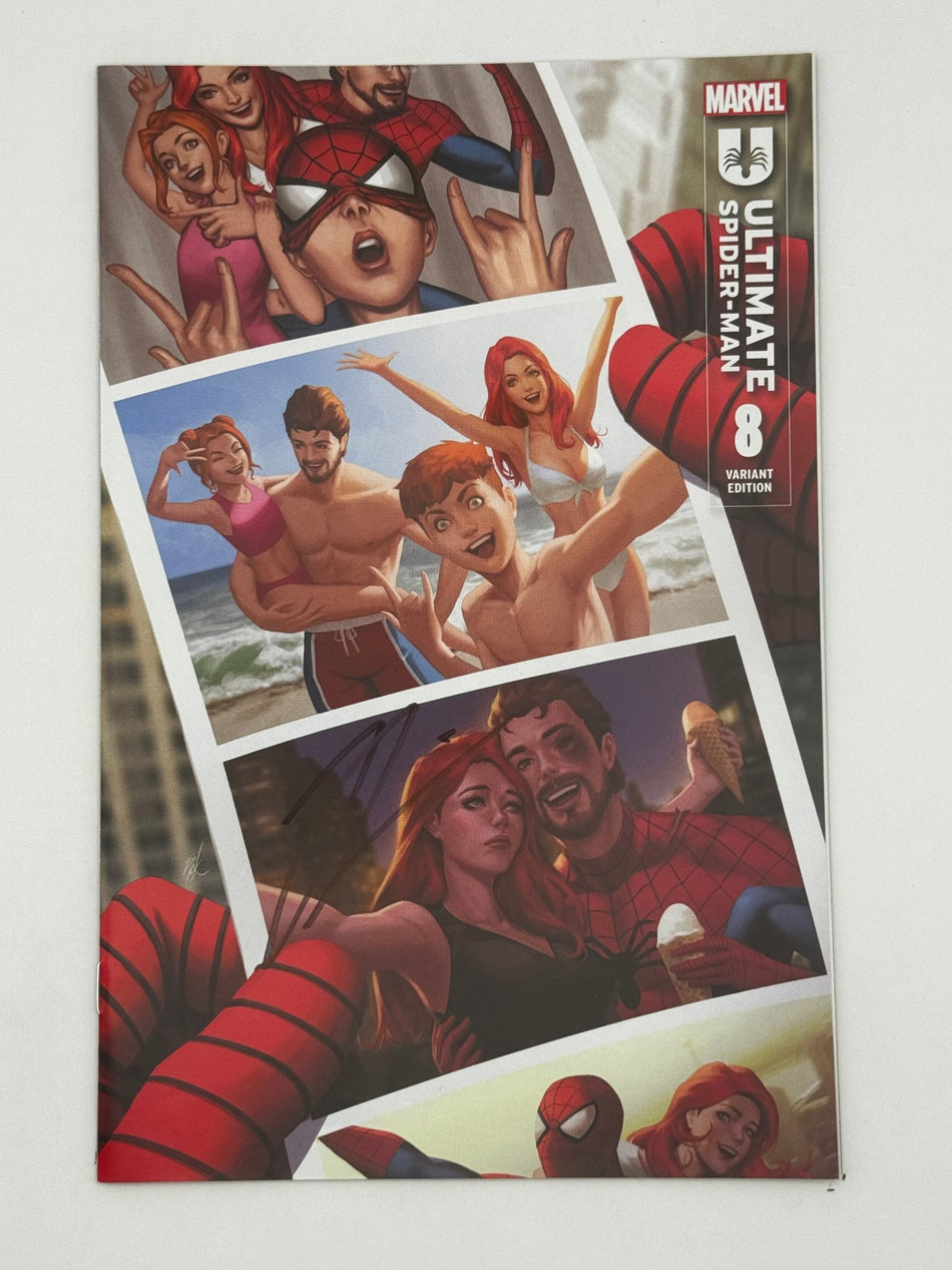 [Signed by Hickman] Ultimate Spider - Man 8 Unknown Comics Ejikure Exclusive Var [INST] - East Coast Comics
