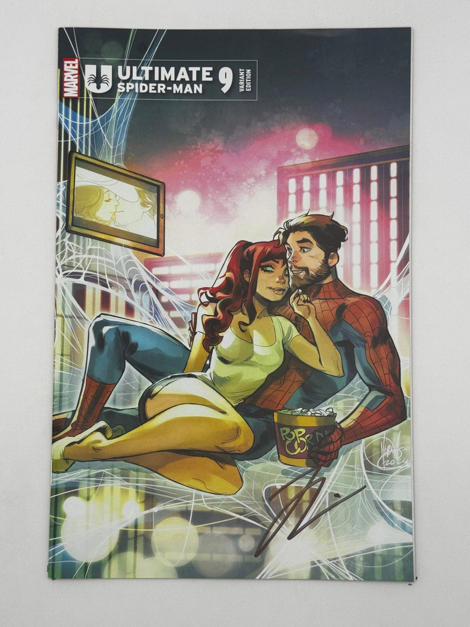 [Signed by Hickman] Ultimate Spider - Man 9 Unknown Comics Andolfo Exclusive Var [INST] - East Coast Comics