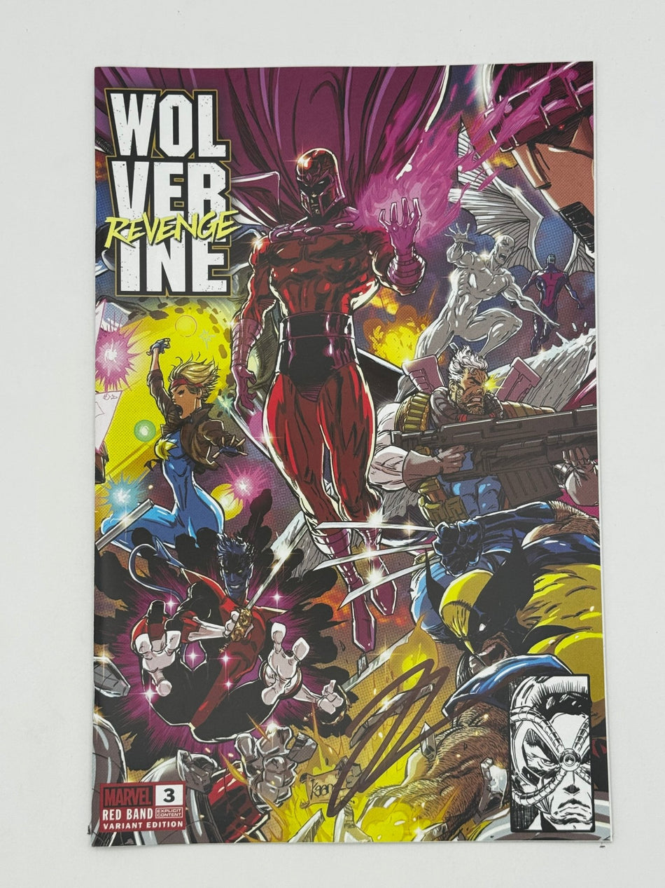 [Signed by Hickman] Wolverine: Revenge - Red Band 3 Unknown Comics Andrews Convention Exclusive Var Explicit Content [INST] - East Coast Comics