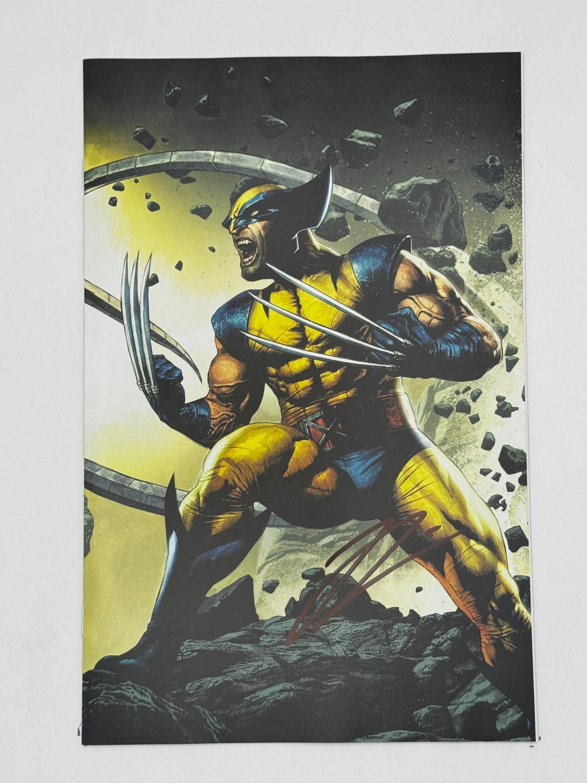 [Signed by Hickman] Wolverine: Revenge - Red Band 4 Virgin Unknown Comics Suayan Convention Exclusive Var Explicit Content [INST] - East Coast Comics
