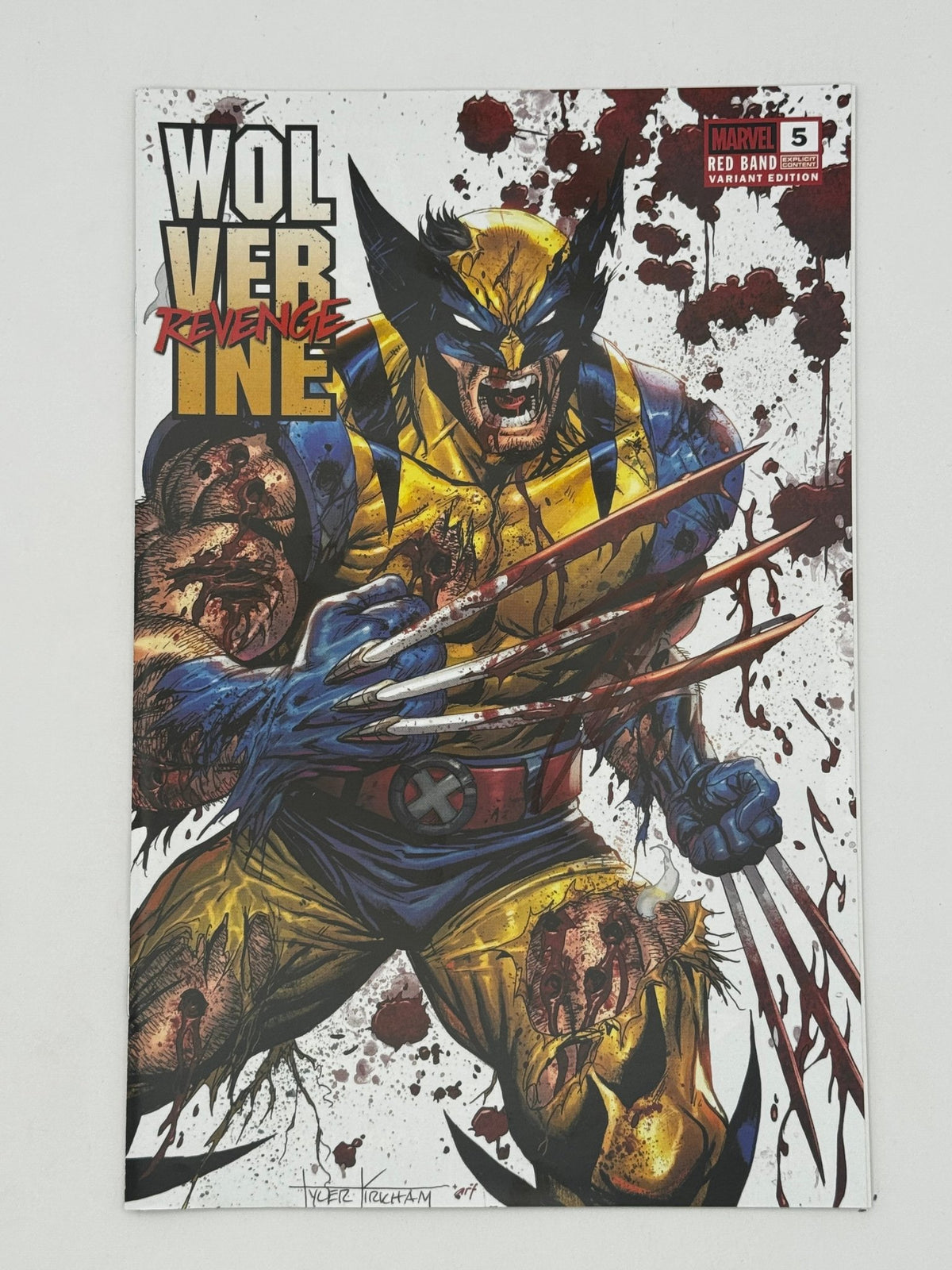 [Signed by Hickman] Wolverine: Revenge - Red Band 5 Unknown Comics Kirkham Convention Exclusive Var Explicit Content [INST] - East Coast Comics