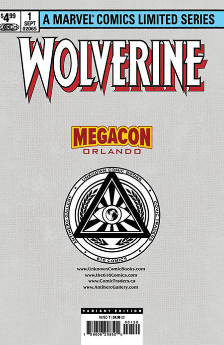 [Signed by Kaare Andrews] [FOIL] WOLVERINE BY CLAREMONT & MILLER 1 FACSIMILE EDITION [NEW PRINTING] UNKNOWN COMICS KAARE ANDREWS EXCLUSIVE MEGACON VAR [IN STOCK] - East Coast Comics