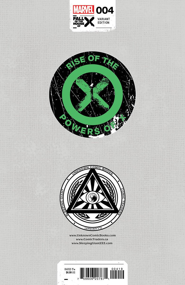 [Signed by Kaare Andrews] RISE OF THE POWERS OF X 4 UNKNOWN COMICS KAARE ANDREWS EXCLUSIVE VAR [FHX] [IN STOCK] - East Coast Comics