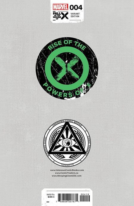 [Signed by Kaare Andrews] RISE OF THE POWERS OF X 4 UNKNOWN COMICS KAARE ANDREWS EXCLUSIVE VAR [FHX] [IN STOCK] - East Coast Comics