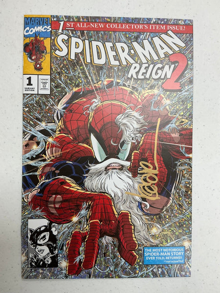 [Signed by Kaare Andrews] Spider - Man Reign 2 1 Kaare Andrews Exclusive Old Man Var [IN STOCK] - East Coast Comics
