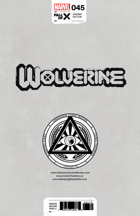 [Signed by Kaare Andrews] WOLVERINE 45 UNKNOWN COMICS KAARE ANDREWS EXCLUSIVE VAR [IN STOCK] - East Coast Comics