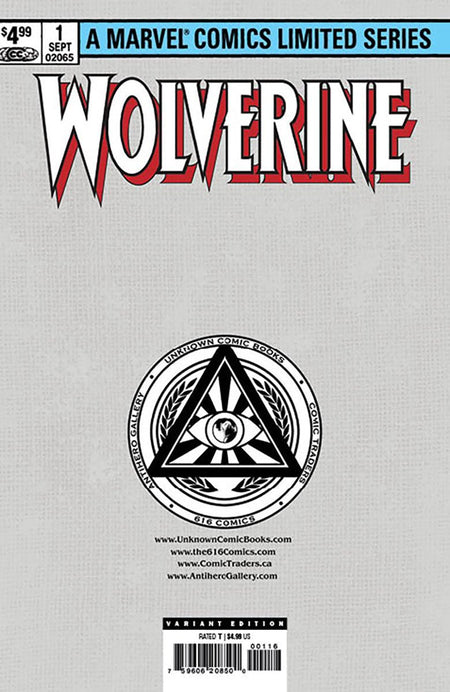 [Signed by Kaare Andrews] WOLVERINE BY CLAREMONT & MILLER 1 FACSIMILE EDITION [NEW PRINTING] UNKNOWN COMICS KAARE ANDREWS EXCLUSIVE VIRGIN VAR [IN STOCK] - East Coast Comics