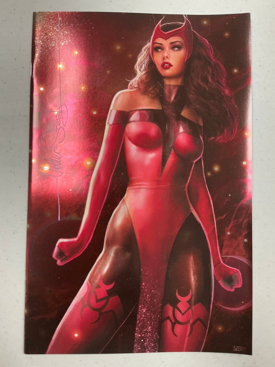 [Signed by Nathan Szerdy] [Foil] AVENGERS 1 UNKNOWN COMICS NATHAN SZERDY EXCLUSIVE VIRGIN VAR [IN STOCK] - East Coast Comics