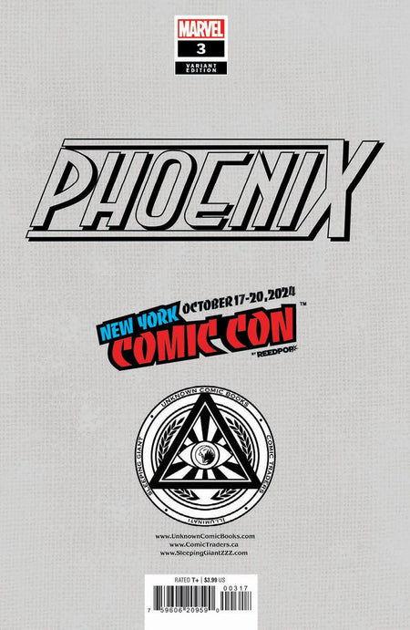 [Signed by Nathan Szerdy] [FOIL] PHOENIX 3 UNKNOWN COMICS EXCLUSIVE NATHAN SZERDY VIRGIN VAR [IN STOCK] - East Coast Comics