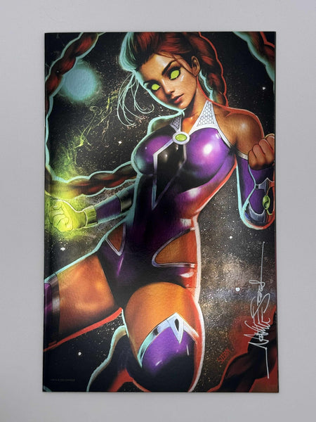 [Signed by Nathan Szerdy] [FOIL] TITANS 1 NATHAN SZERDY (616) EXCLUSIVE VIRGIN VAR [IN STOCK] - East Coast Comics