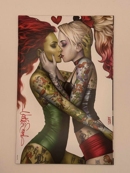[Signed by Nathan Szerdy] HARLEY QUINN 31 NATHAN SZERDY (616) EXCLUSIVE IVY TATTOO VIRGIN VAR [IN STOCK] - East Coast Comics