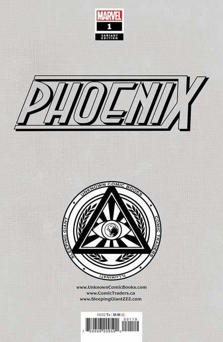 [Signed by Nathan Szerdy] PHOENIX 1 UNKNOWN COMICS NATHAN SZERDY VAR [IN STOCK] - East Coast Comics