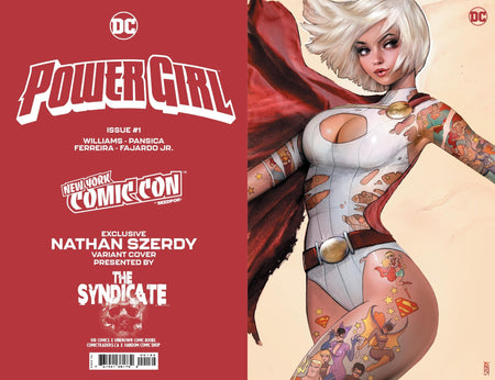 [Signed by Nathan Szerdy] POWER GIRL 1 NATHAN SZERDY (616) EXCLUSIVE FOIL NYCC VIRGIN VAR [IN STOCK] - East Coast Comics