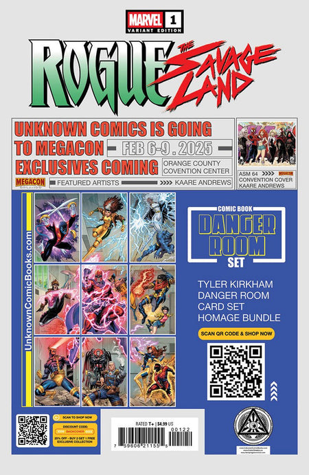 [Signed by Nathan Szerdy] Rogue: The Savage Land 1 Unknown Comics Nathan Szerdy Exclusive Virgin Var (06/2025) - East Coast Comics