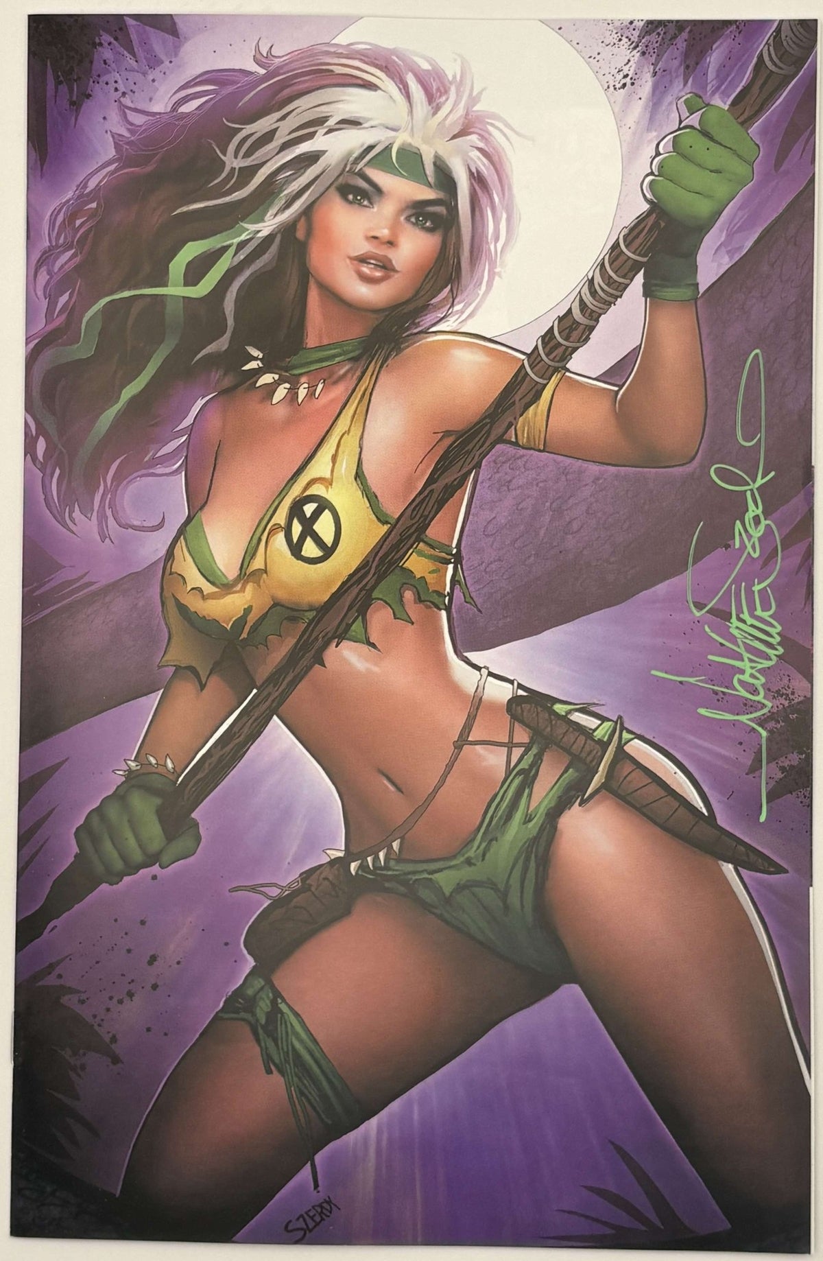 [Signed by Nathan Szerdy] Rogue: The Savage Land 1 Unknown Comics Nathan Szerdy Exclusive Virgin Var (06/2025) - East Coast Comics