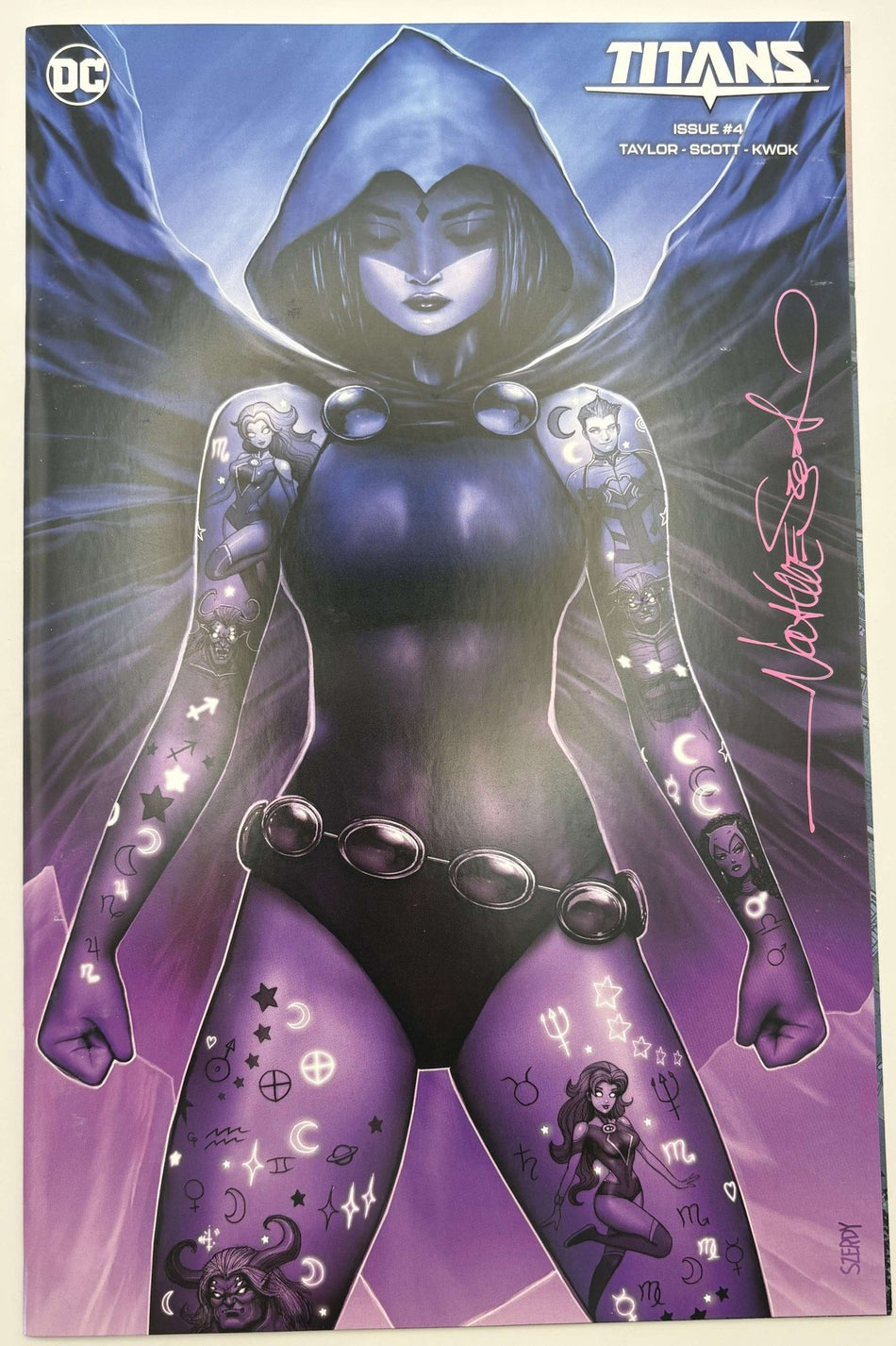 [Signed by Nathan Szerdy] TITANS 4 NATHAN SZERDY (616) EXCLUSIVE MINIMAL VIRGIN VAR [IN STOCK] - East Coast Comics