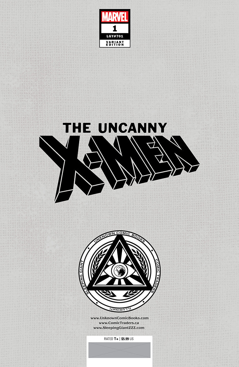 [Signed by Nathan Szerdy] UNCANNY X - MEN 1 UNKNOWN COMICS NATHAN SZERDY EXCLUSIVE VIRGIN VAR [IN STOCK] - East Coast Comics